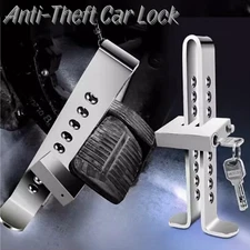 Auto Car Van Brake Clutch Pedal Lock Anti-Theft Strong Clamp Security Adjustable