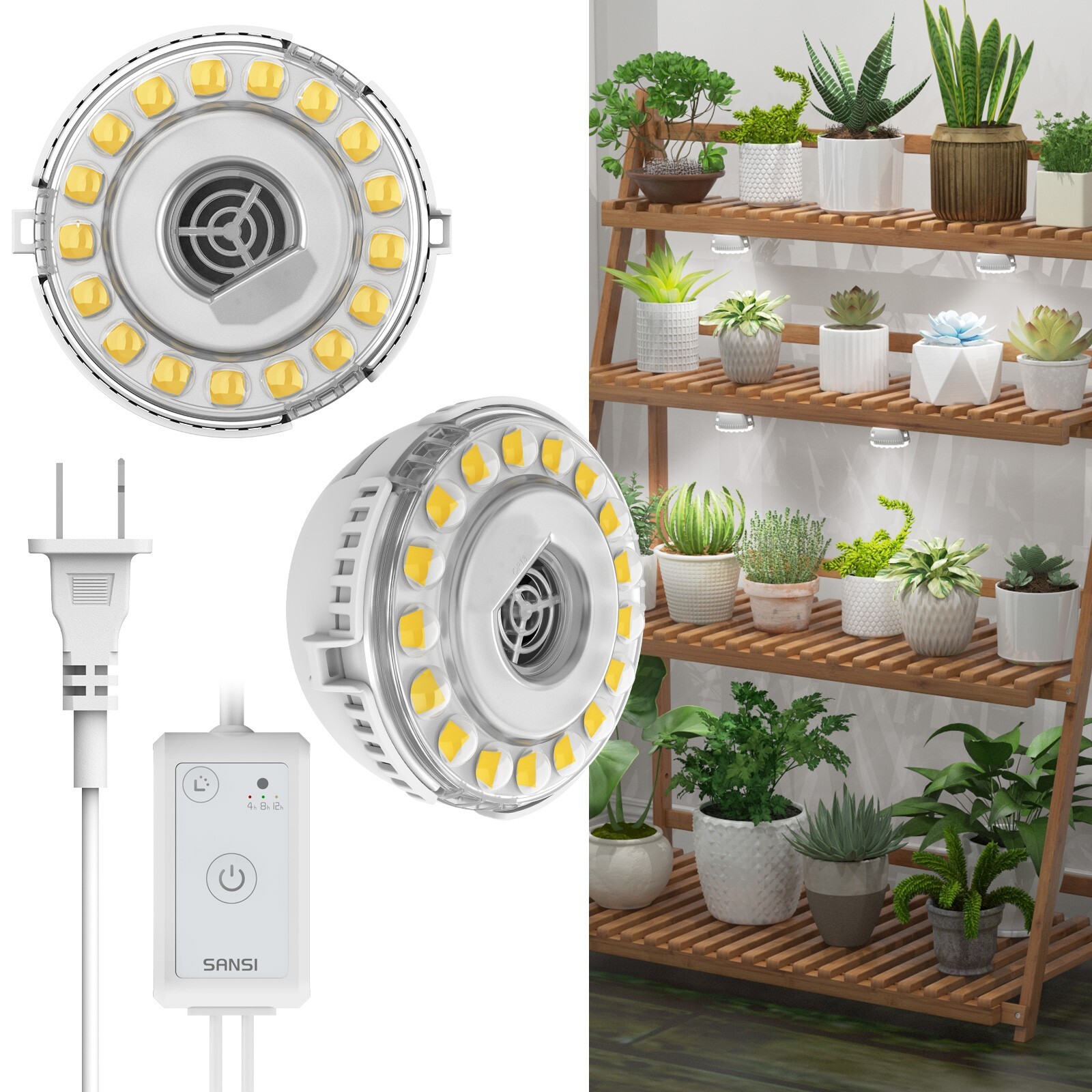 S For Indoor Plants,hanging Full Spectrum 25w=195w Grow Light