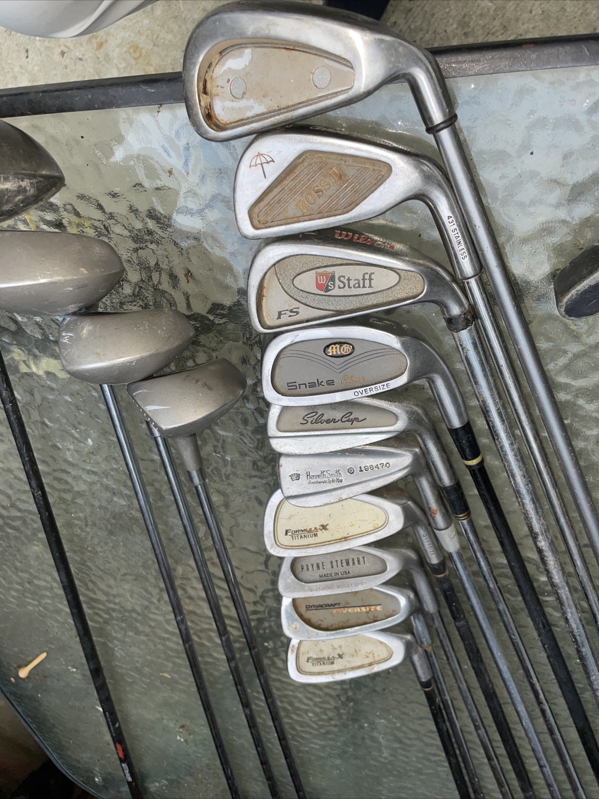 Men's Golf Club Set Complete Used Right Handed Golf Club Set NO BAG eBay