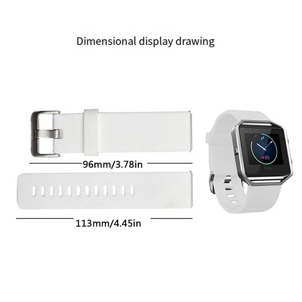 Sportgurtband Uhrengurt Armband Silikon Für Fitbit Blaze Ersatzeme В С - Bild 2 von 4