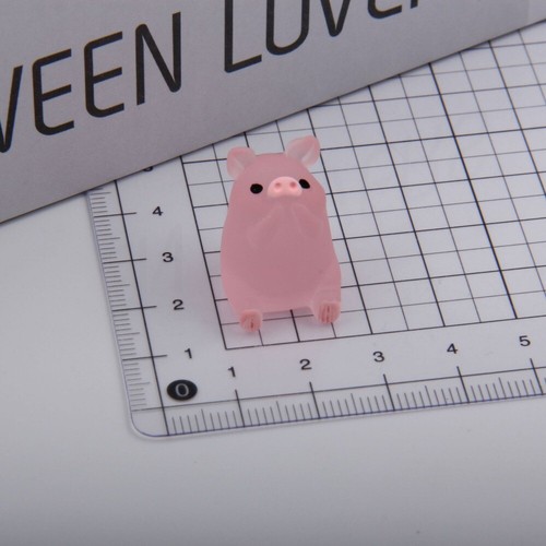 20pcs Cute Pink Piggy Doll Toy Microlandscape Decoration Resin Accessories - Picture 3 of 10