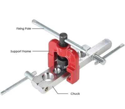 GS-OPTIMUS Cartellatrice tubo rame svasatrice pagliettatrice 14,12,8,6,10,15