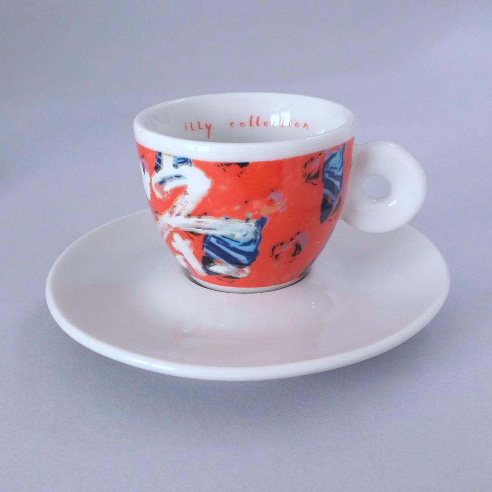 LLY CUP 1996 Nam June Paik SIGNED NUMBERED tazzina Illy COLLECTION