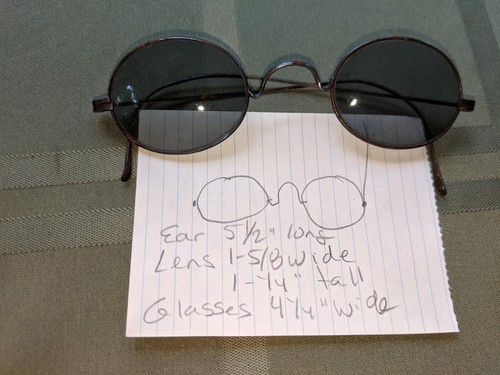Vintage antique eye Sun Glasses oval lens - Picture 7 of 7