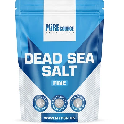 PURE SOURCE NUTRITION PSN 100% Organic Dead Sea Salt Fine&Coarse 100g-25kg Mineral Rich Bath Food Salt