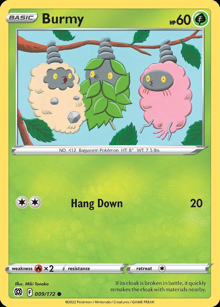 Pokemon Burmy (9/186) Brilliant Stars NM