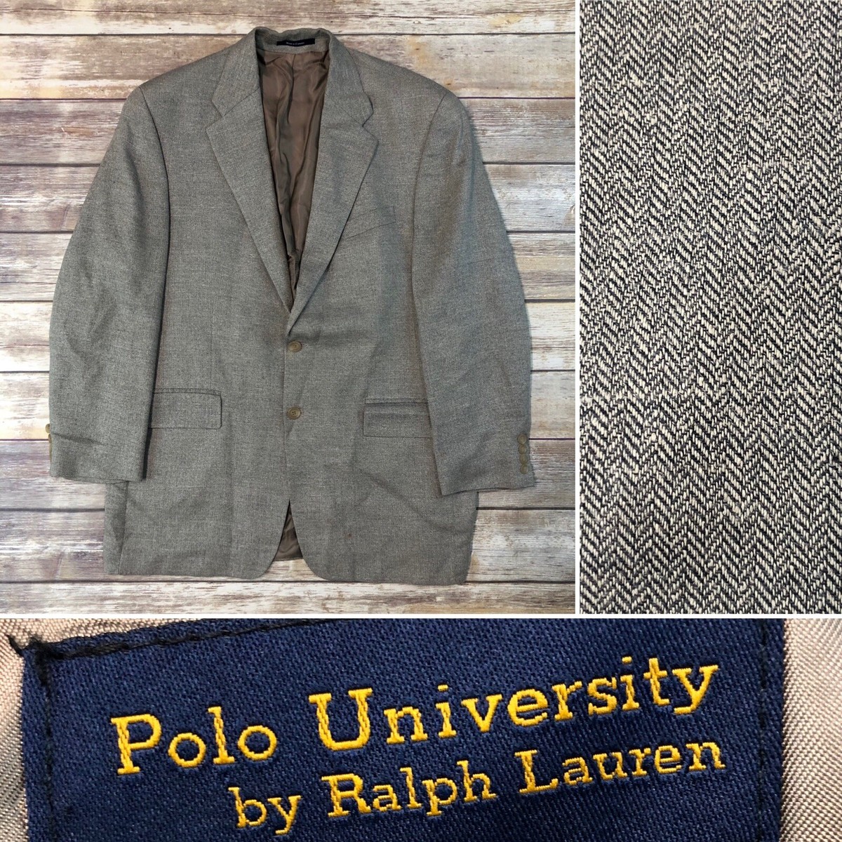 Ralph Lauren Mens 44 T Polo University Silk Wool Linen Ralph Lauren Mens 44 T Polo University Silk Wool Linen