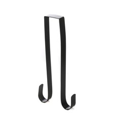 Factory Direct Craft Black Metal Over the Door Double Wreath Hanger