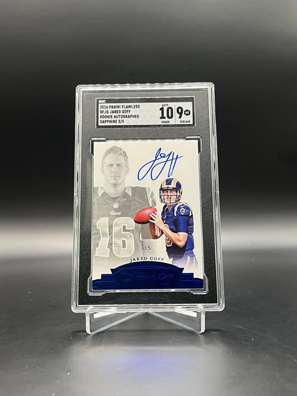 Jared Goff Panini Flawless Rookie Flawless Signature #RFJG Base