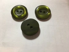 NEW 25 3/4 inch OLIVE GREEN MIKE PEARL FINISH BUTTONS