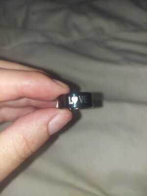 Stainless Steel ''LOVE'' Ring