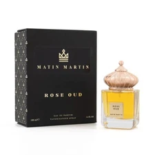 MATIN MARTIN Rose Oud 3.4oz -100 ml Spray Eau de Parfum New & Sealed.