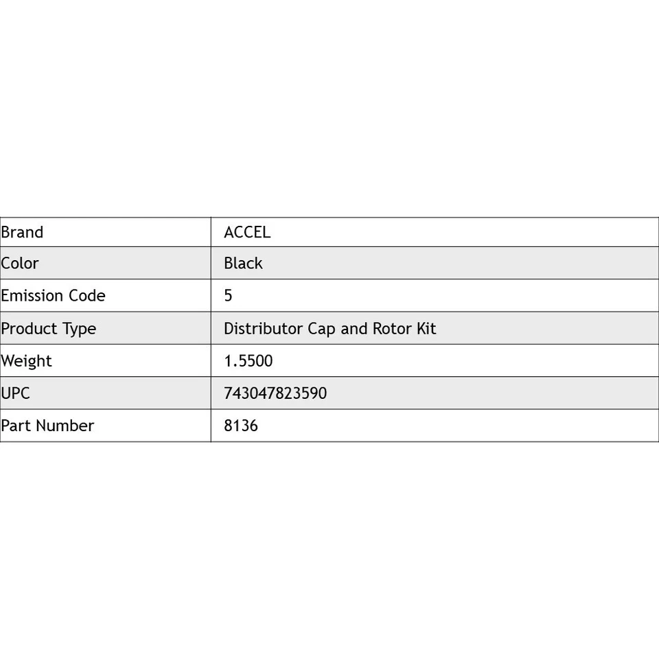 Accel replacement Cap and Rotor for GM Opti-Spark II Distributors - LT1 and LT4 - Image 4 of 4