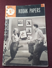 Kodak Papers Data Book Photography Photo Instruction booklet 1952 MCM Camera