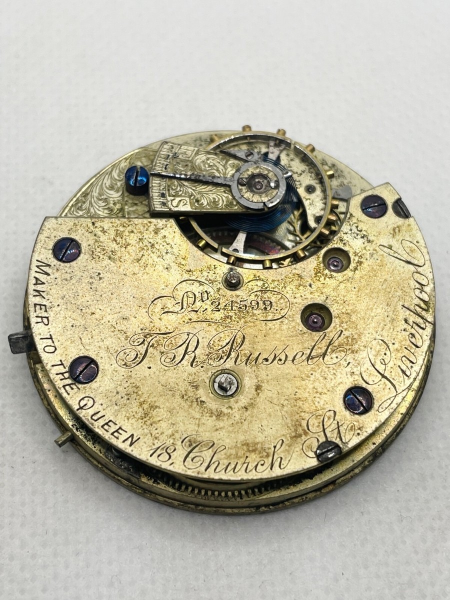 Thomas Russell Liverpool Pocket Watch Movement Maker to the Queen