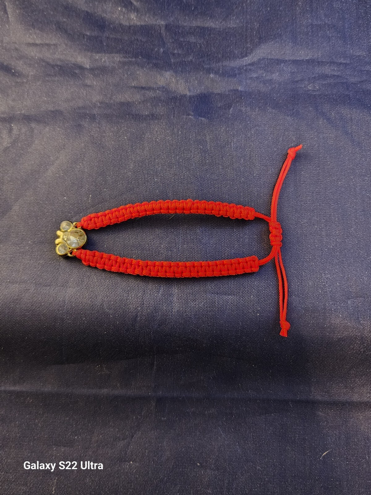 Handcrafted Red Macrame Mouse with Bow Adjustable… - image 10