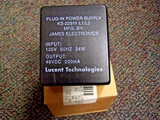 😉 NEW LUCENT TECHNOLOGIE ELECTRONICS PLUG-IN POWER SUPPLY L1/L2 KS-22911
