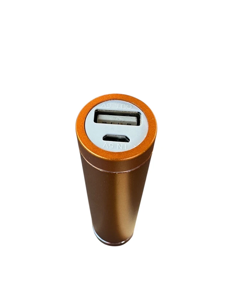 Power Bank 2600mAh Portable External Battery Backup For Cell Phone (Gold)