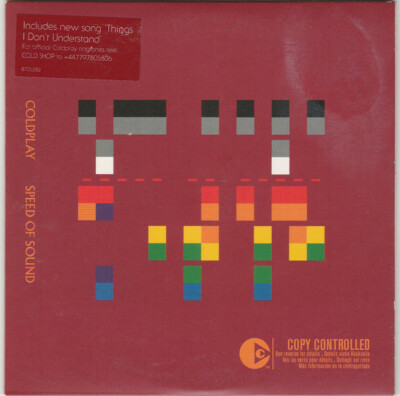 COLDPLAY - SPEED OF SOUND 2 TRACK PROMO CD 