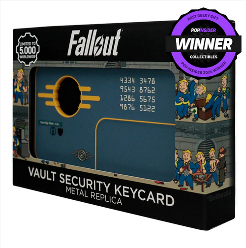 🚀 Official Fallout Metal Vault Security Key Card Replica (Only