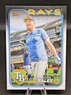 2024 TOPPS SERIES 1 #181 LUKE RALEY SSP GOLDEN MIRROR VARIATION TAMPA ...