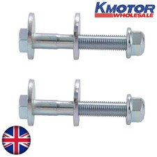 2x Rear Suspension Eccentric Bolt Nut Kit For VW Audi Upper Camber Alignment