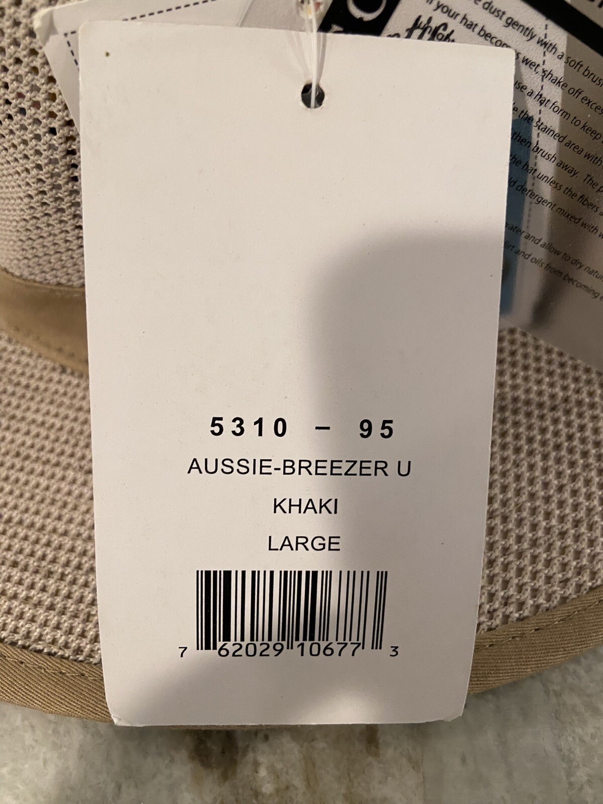 NWT Henschel Hat Company Original Aussie Breezer Hat Size Large KHAKI New