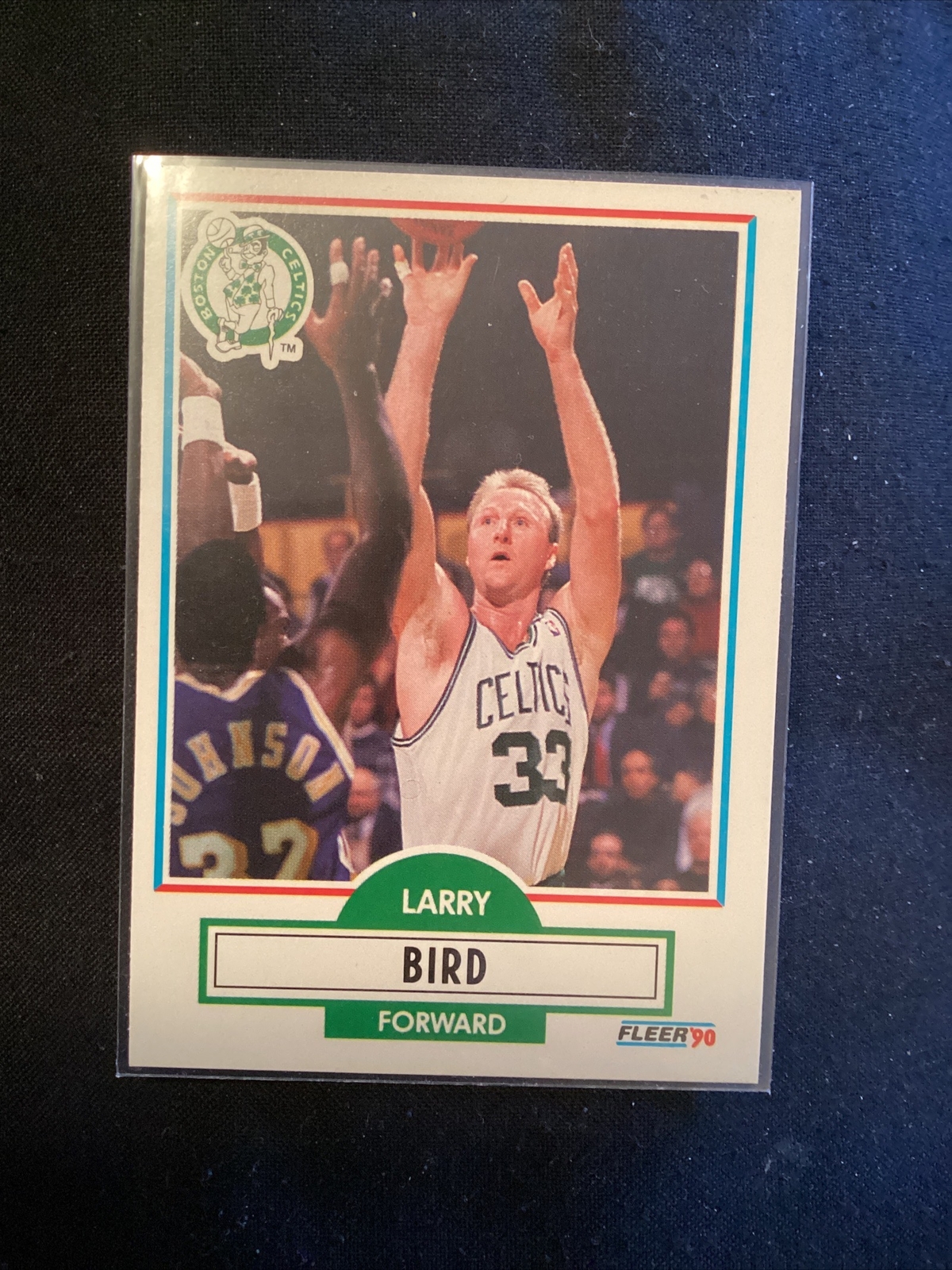 1990 Fleer #8 Larry Bird Boston Celtics NBA Basketball Card.            MB3