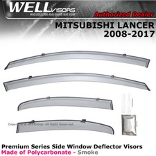 Wellvisors For Deflectors Mitsubishi Lancer Sedan 08-17 Guards Window Visors