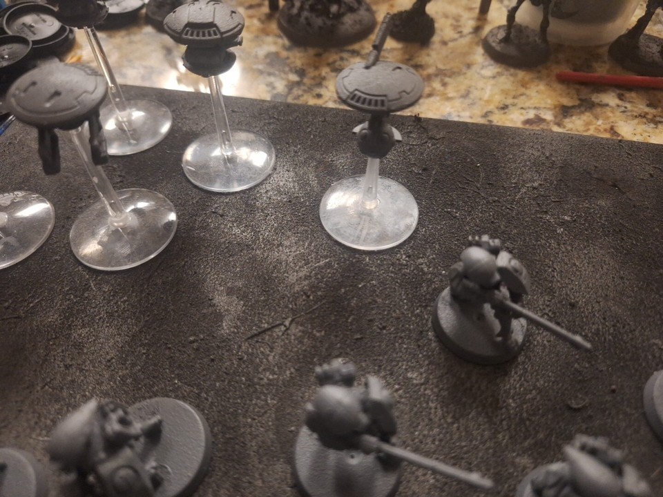 Lot De 4 Drones "Spindle" Warhammer 40k Forteresse Blackstone - Miniatures Non Assemblées Et Non Peintes