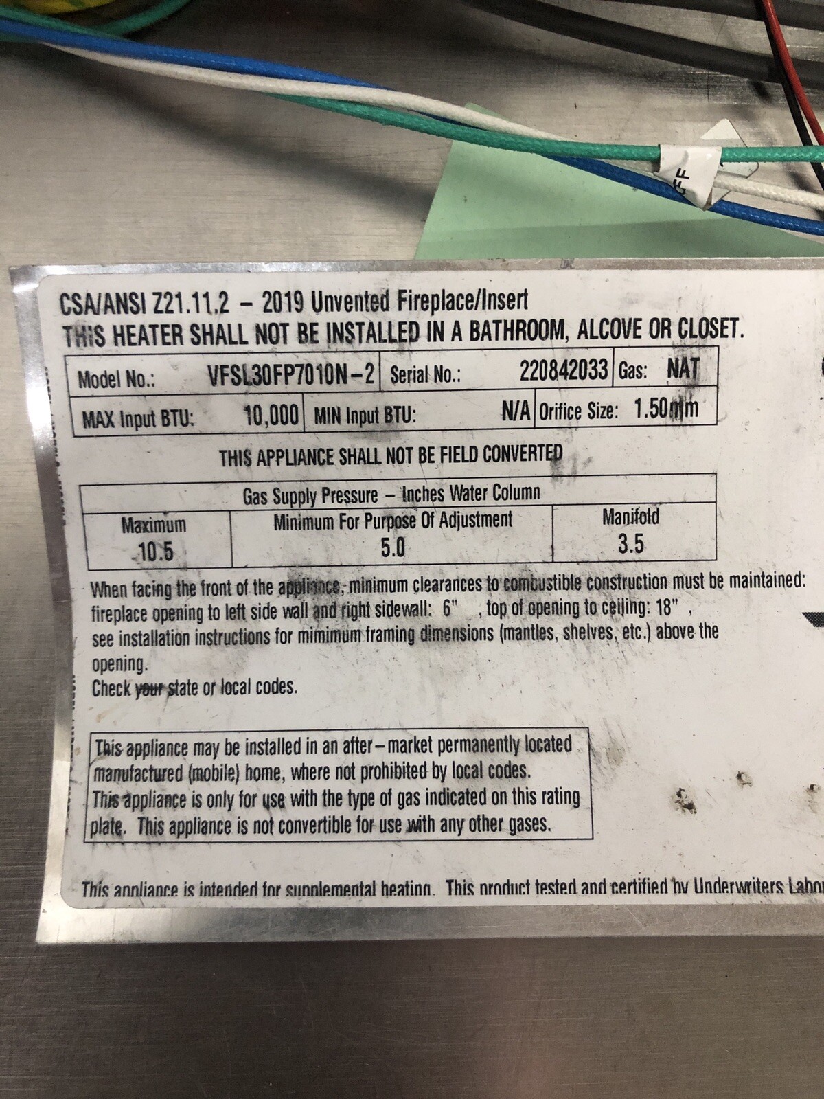 Replacement Burner | Empire Boulevard IP VentFree Linear Fireplace VFSL30FP7010N