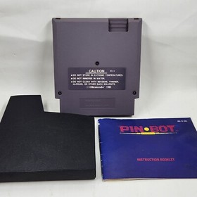 Pin Bot, Nintendo, NES, USED, Retro Video Game, 1990 /w Booklet /w Sleeve
