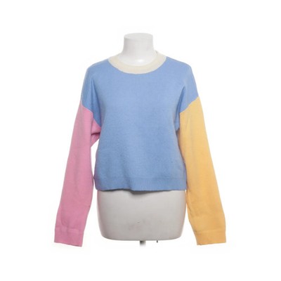 Pieces, Strickpullover, Größe: M, Blau/Pink/Gelb/Beige #CIj