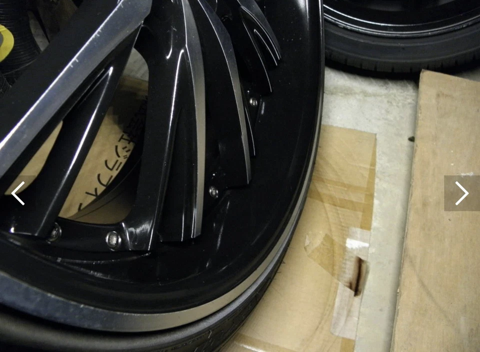 Llantas de 20 pulgadas Lexus LS460 2010-2017 negras pulidas llanta profunda 5x120 JDM VIP Foto 2 de 4