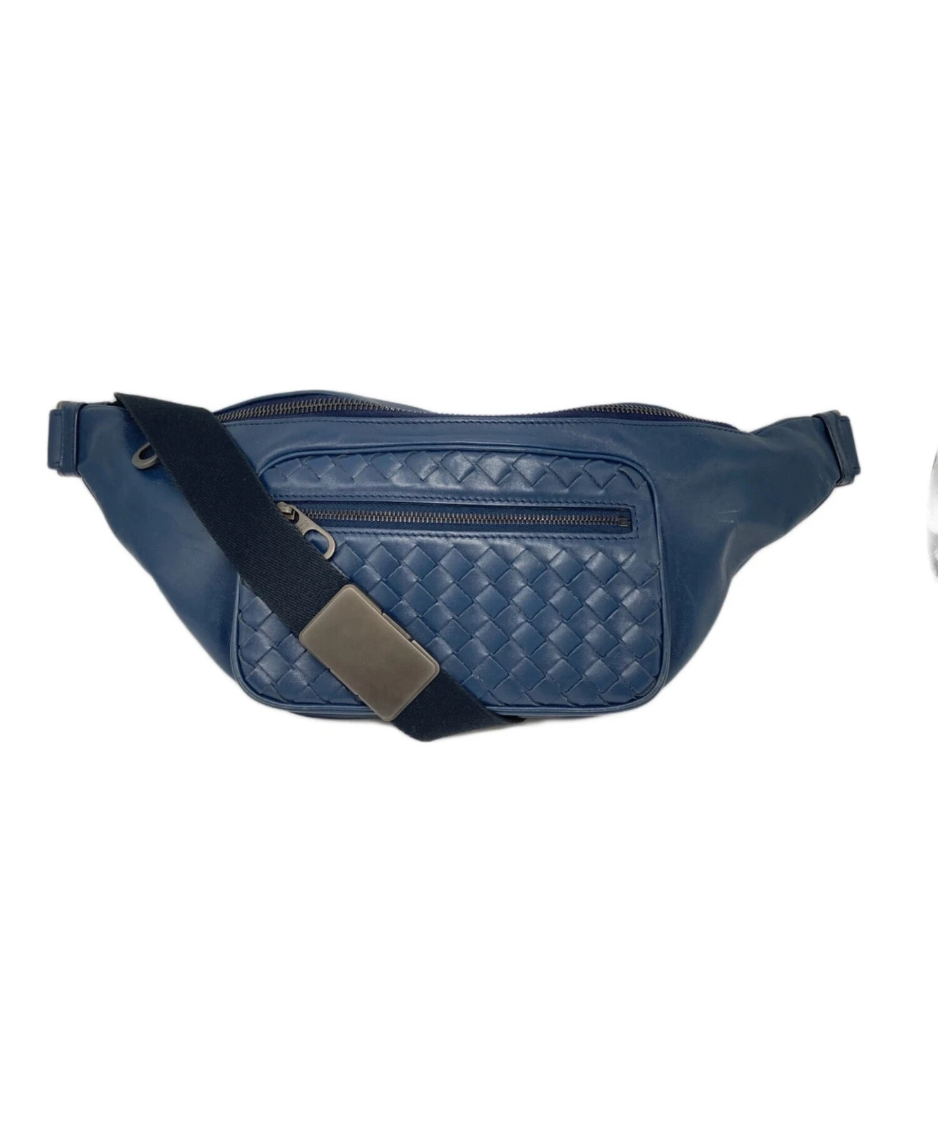 Bottega Veneta — BOTTEGA VENETA Intrecciato 22310 Navy Body Bag #TFB4446