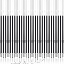 100 Pieces Ink Pen Refills Replaceable, 0.7Mm Black Ballpoint Pen Refills 5.5 In