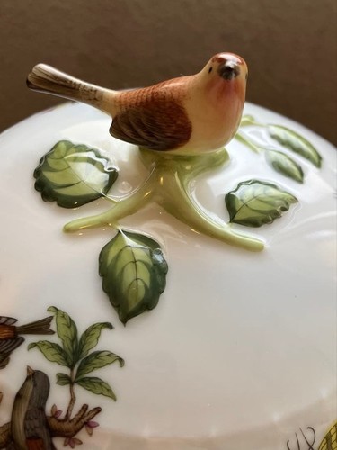 HEREND Rothschild Bird Soup Tureen Rare - Picture 3 of 20