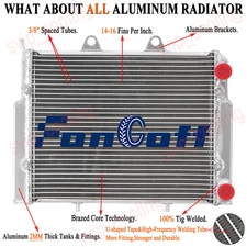 Aluminum Radiator Fit 2007-2014 2011 Polaris RZR 570 RZR 800 RZR 800S EFI USA