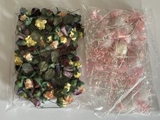 200 X Tkanina papierowa Kwiaty Róże Ozdoby Rękodzieło Magazyn luzem 