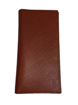CERRUTI 1881 Men's Leather Long Wallet in Brown