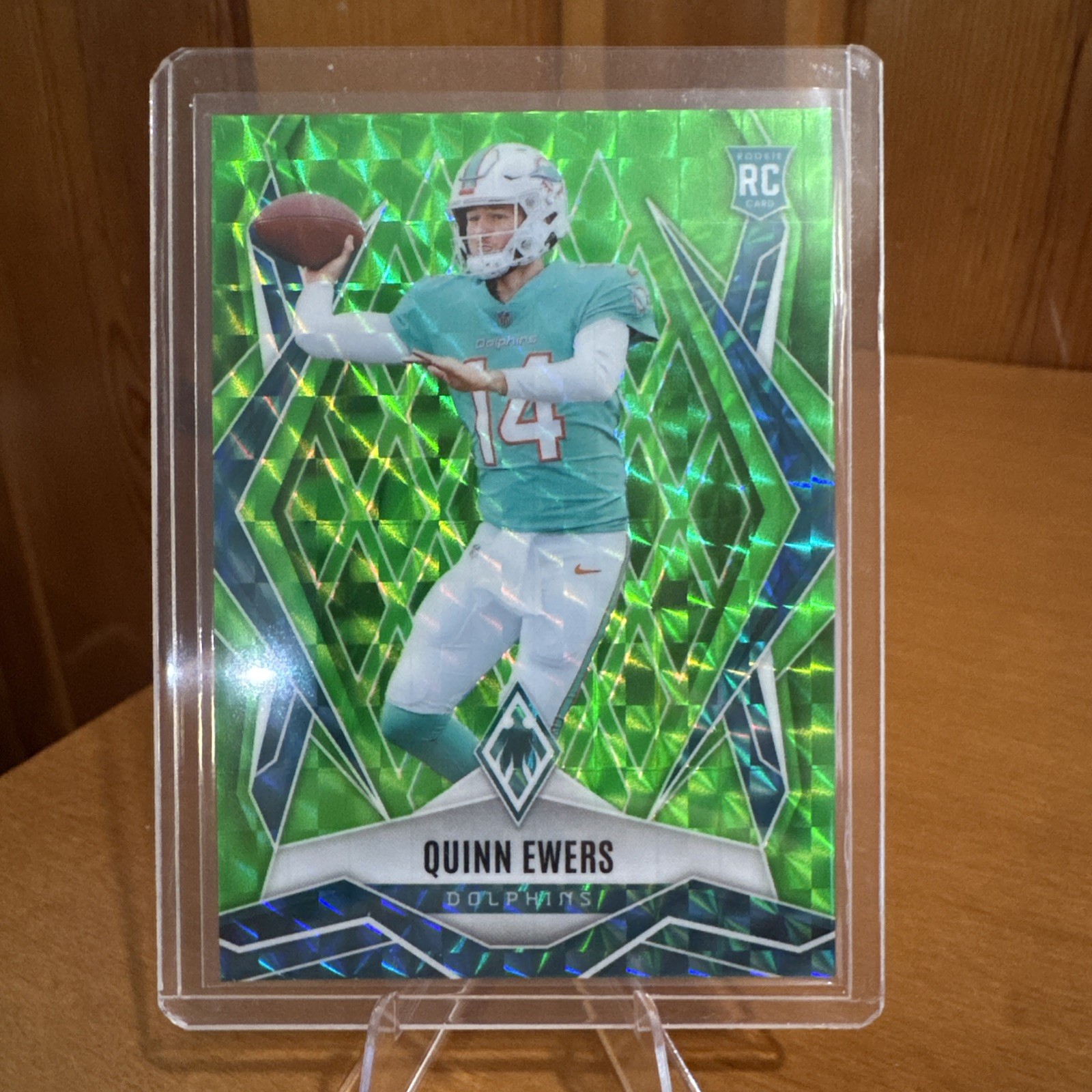 2025 Panini Phoenix - Rookies Quinn Ewers #159 Lime Green Pyramids /285 (RC)