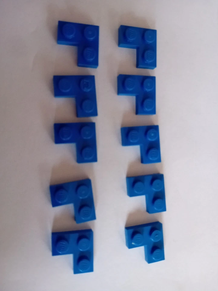 Nr 175   10xlego Basicplatte 2x2 Ecke 2420 Blau - Bild 1 von 1