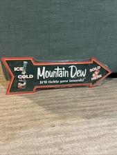 Mountain Dew Arrow Sign - Hillbilly Mountain Dew