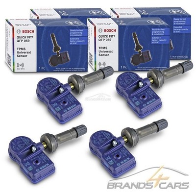 4x BOSCH RADSENSOR RDKS SCHWARZ GUMMI FÜR OPEL 