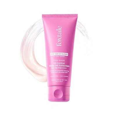 Foxtale Aqua-Gel Sunscreen SPF 50 PA++++ for Oily Skin | In-Vivo Tested | 100% N