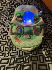 Fisher-Price Rainforest Baby Bouncer 2005 Vintage-Fully Functioni-Vibrate-Lights