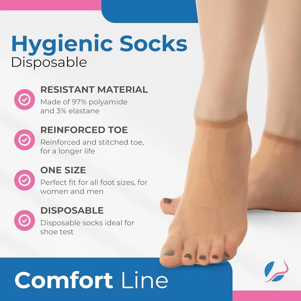 Paquete a granel 500 calcetines desechables de prueba, cómodos Foto 4 de 4