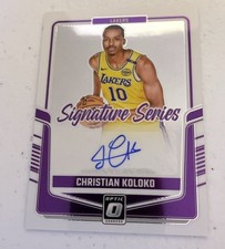 20245-25 Donruss Optic Signature Series Christian Koloko #SS-KOL Lakers