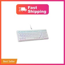 HUO JI E-Yooso Creamy Mechanical Keyboard Wired, RGB Backlit, White | Hot Swa...