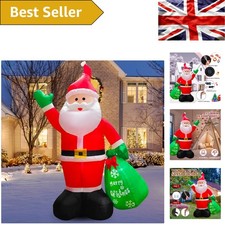 Image of 8-Ft Inflatable LED Santa Claus – Waterproof Christmas Decoration for Outdoors